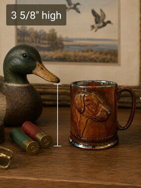 COPY - STEIN MUG Brown Sylvac Pottery 3274 England 3 5/8" High Hunting